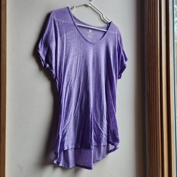 Free2B Purple Scoop Neck Tissue T-Shirt Size XL - Picture 4 of 15